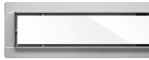 Lineární odtok Fala White Glass 90 cm