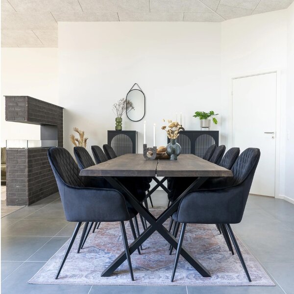Nordic Living Oranžovo-modrý koberec Legaro 200 x 300 cm