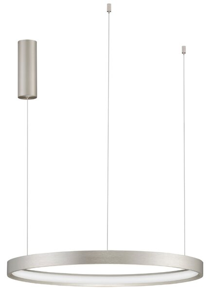 Stříbrné kovové závěsné LED světlo Nova Luce Perrine 60 cm