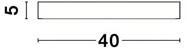 -25 % Dny MOMENTI– Bílé kovové stropní LED světlo Nova Luce Hadon 40 cm