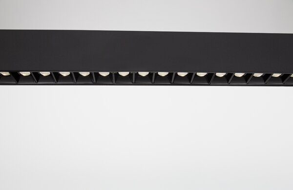Černé kovové závěsné LED světlo Nova Luce Linear 120,7 cm