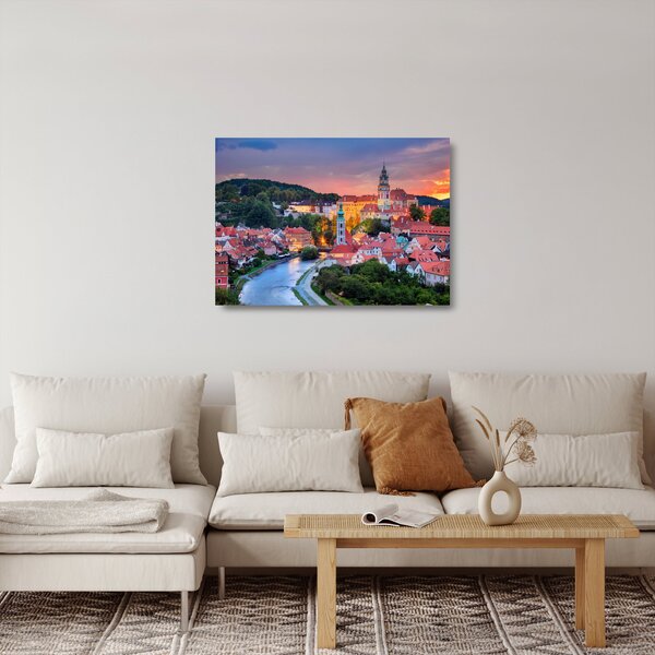 Skleněný obraz - Český Krumlov (70x50 cm)