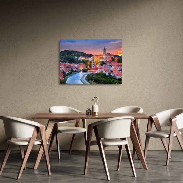 Skleněný obraz - Český Krumlov (70x50 cm)