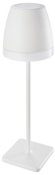 Bílá kovová nabíjecí stolní LED lampa Nova Luce Colt II. M