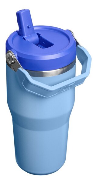Modrá termoska z nerezové oceli 600 ml IceFlow™ Flip Straw 2.0 Tumbler Blue Sky – Stanley