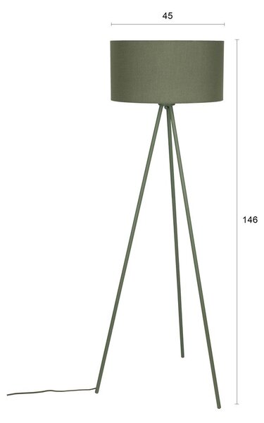 Zelená stojací lampa (výška 146 cm) Susie – White Label