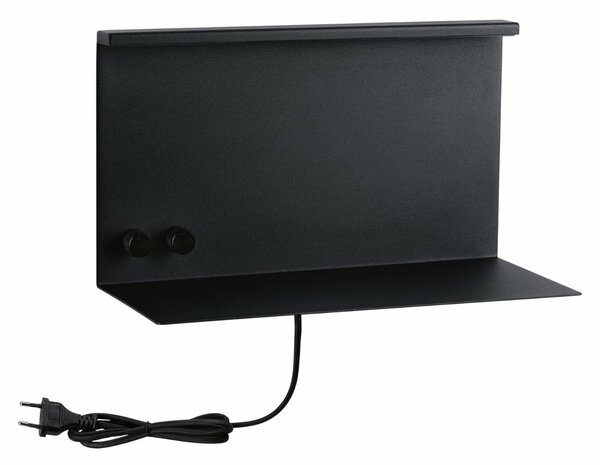 PAULMANN LED nástěnné svítidlo Jarina USB C 3000K / 230V 4,5 / 1x1,6W stmívatelné černá mat 967.73