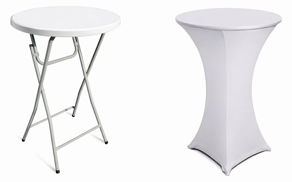 Strečový potah na bistro stolek Ø 80 cm – elastický ubrus (více barev) barva Žlutá