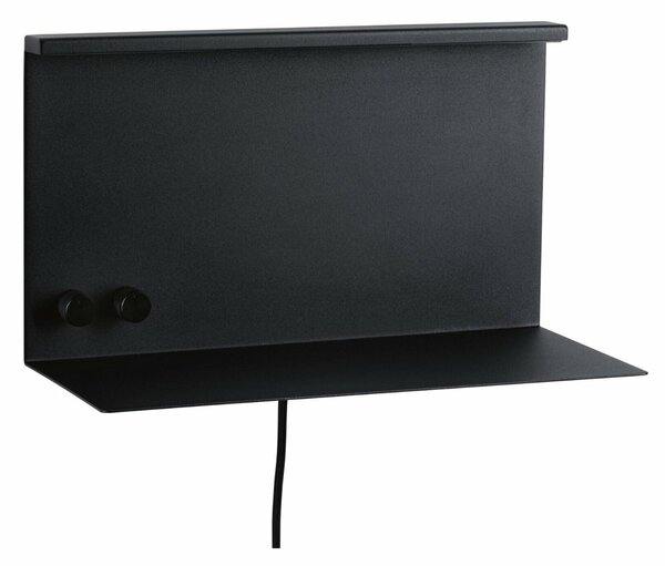 PAULMANN LED nástěnné svítidlo Jarina USB C 3000K / 230V 4,5 / 1x1,6W stmívatelné černá mat 967.73