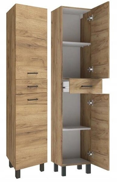 Koupelnový sloupek Deftrans Mea 35x30x179 cm, dub craft