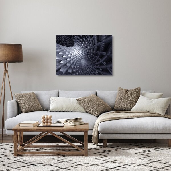 Skleněný obraz - Abstrakce 3D (70x50 cm)