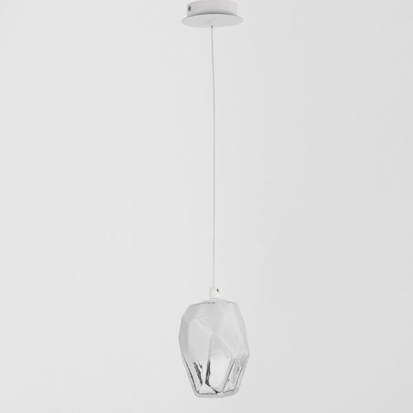 Skleněné závěsné světlo Nova Luce Ice 12 cm