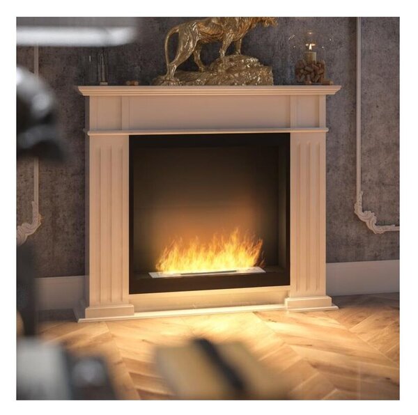 InFire - BIO krb 115x100 cm 3kW bílá
