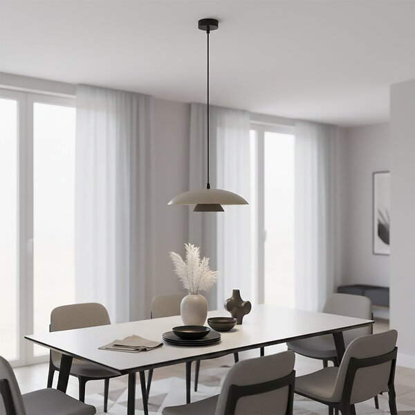 Závěsné svítidlo BABEL 1 – moka / černé, 1× GX53, šířka 30 cm