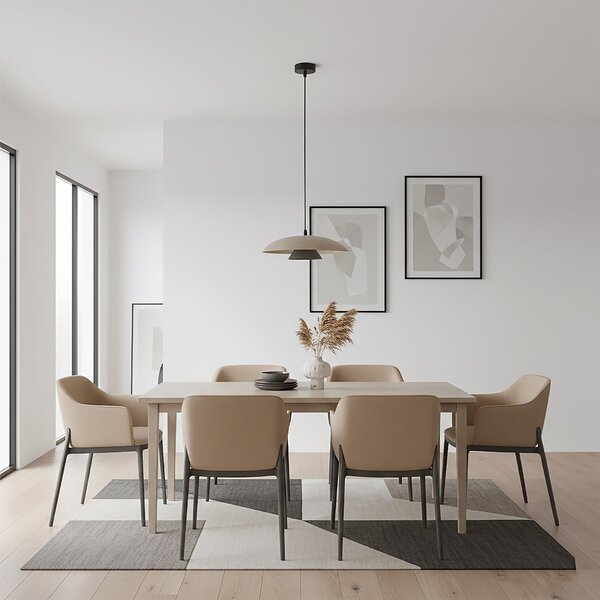 Závěsné svítidlo BABEL 1 – moka / černé, 1× GX53, šířka 30 cm