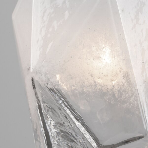 Skleněné závěsné světlo Nova Luce Ice 29 cm