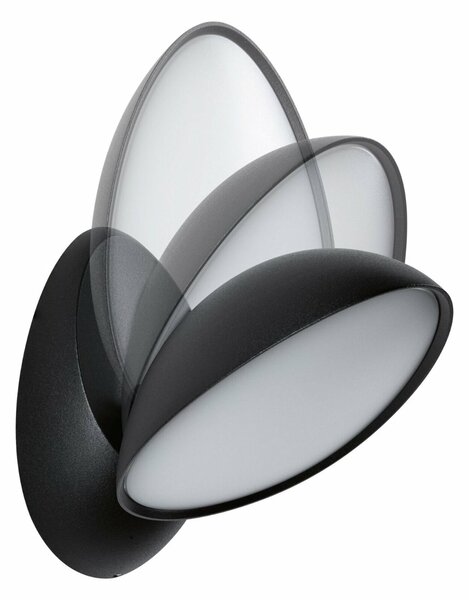 PAULMANN LED venkovní nástěnné svítidlo Batona IP44 137x110mm 3000K 12W 230V antracit hliník 947.67