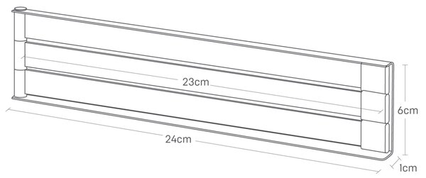 Černý kovový magnetický držák na utěrky Yamazaki Tower 24 cm
