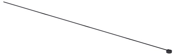 Moderní kolejnicový systém černý 1-fázový 400 cm s kulatým zdrojem - Magnetic