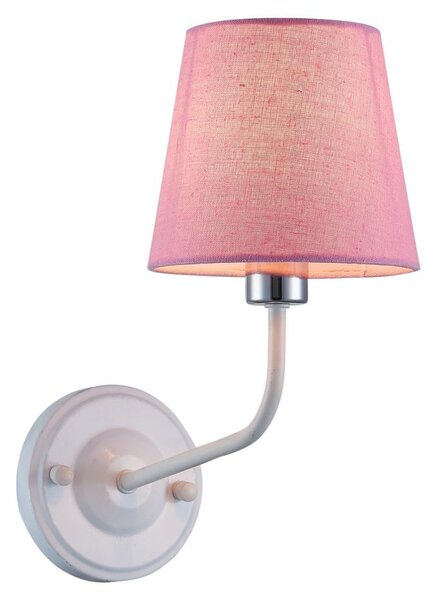 Candellux Nástěnná lampa YORK 1xE14/60W/230V růžová/bílá CA0747