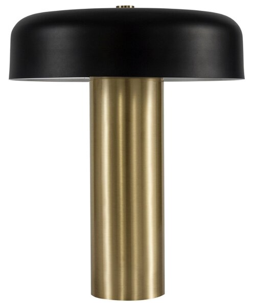 Černo-zlatá kovová stolní LED lampa Nova Luce Pandora