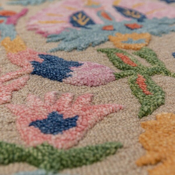 Ručně tkaný vlněný koberec 140x200 cm Amira Floral – Flair Rugs