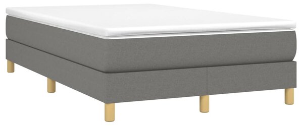 Box spring postel s matrací tmavě šedá 120x190 cm textil 3269665