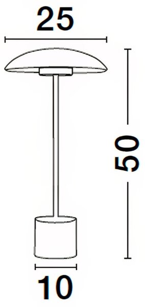 Zlatá kovová stolní LED lampa Nova Luce Lash