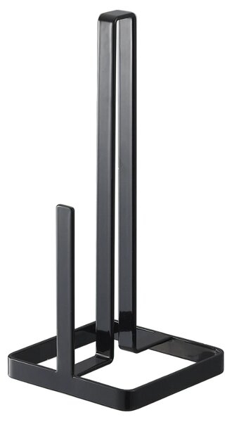 Černý kovový držák na roli kuchyňských utěrek Yamazaki Tower 26,5 cm