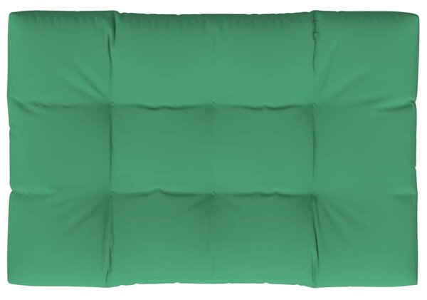 Poduška na palety zelená 120 x 80 x 12 cm textil 314417