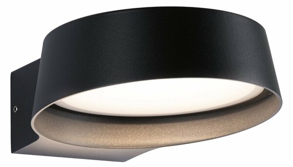 PAULMANN LED venkovní nástěnné svítidlo Capea Grand IP44 162x195mm 3000K 11,5W 230V 108° antracit hliník 947.89