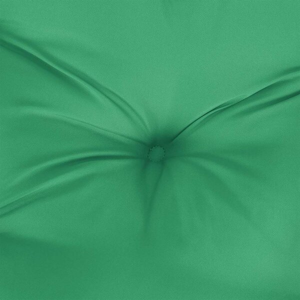 Poduška na palety zelená 120 x 80 x 12 cm textil 314417