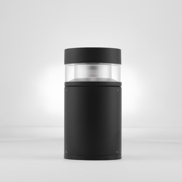 Černé kovové venkovní sloupkové LED světlo Nova Luce Tala 25 cm