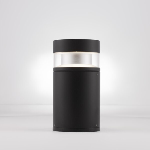 Černé kovové venkovní sloupkové LED světlo Nova Luce Tala 25 cm