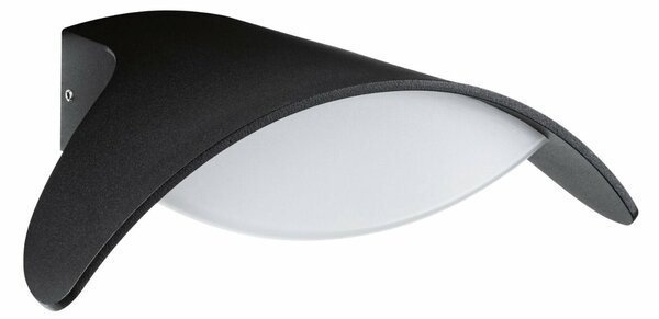 PAULMANN LED venkovní nástěnné svítidlo Mesana IP44 240x165mm 3000K 12W 230V antracit hliník 947.65
