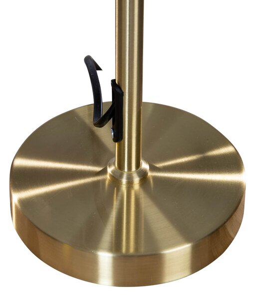 Stolní lampa zlatá s oválným sametovým stínidlem zelená 35 cm - Parte