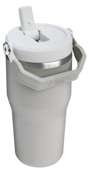Světle šedá termoska z nerezové oceli 600 ml IceFlow™ Flip Straw 2.0 Tumbler Ash – Stanley