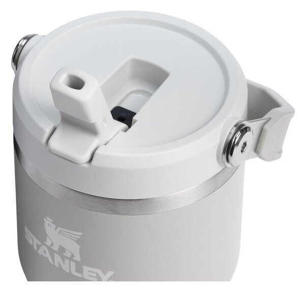 Světle šedá termoska z nerezové oceli 600 ml IceFlow™ Flip Straw 2.0 Tumbler Ash – Stanley