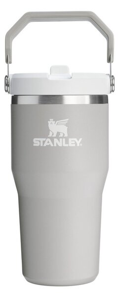 Světle šedá termoska z nerezové oceli 600 ml IceFlow™ Flip Straw 2.0 Tumbler Ash – Stanley