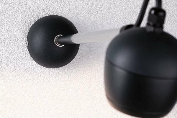 PAULMANN LED venkovní nástěnné svítidlo Smart Home Zigbee Kikolo RGBW IP65 90mm RGBW+ 6,2W 230V antracit umělá hmota/hliník 947.73