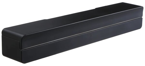 Černý plastový magnetický držák na kuchyňské fólie Yamazaki Tower 32,6 cm