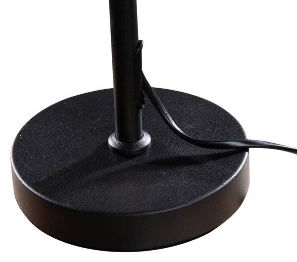 Stolní lampa černá s zeleným sametovým stínítkem 35 cm - Parte