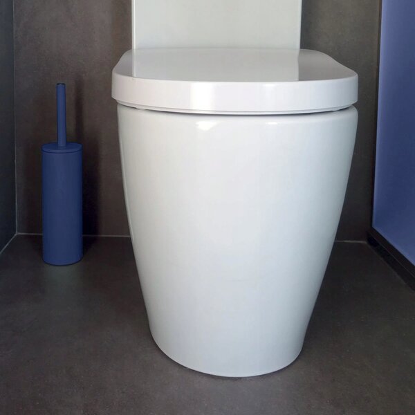 WC štětka s držákem, modrá