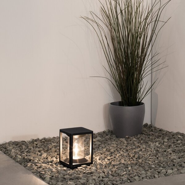 Antracitově šedé kovové venkovní světlo Nova Luce Loeve 22 cm