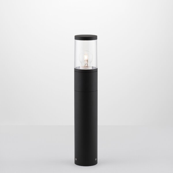 Černé kovové venkovní sloupkové světlo Nova Luce Cetera 50 cm