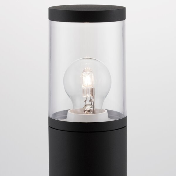 Černé kovové venkovní sloupkové světlo Nova Luce Cetera 50 cm
