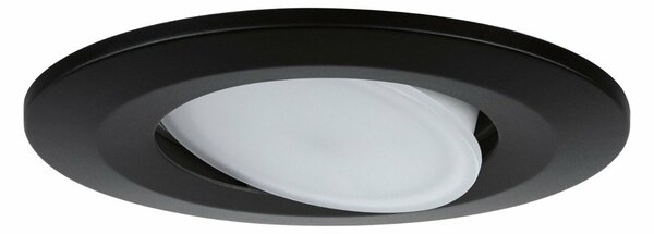 PAULMANN LED vestavné svítidlo Calla výklopné IP65 kruhové 90mm 30° 6W 230V 4000K černá mat 924.61