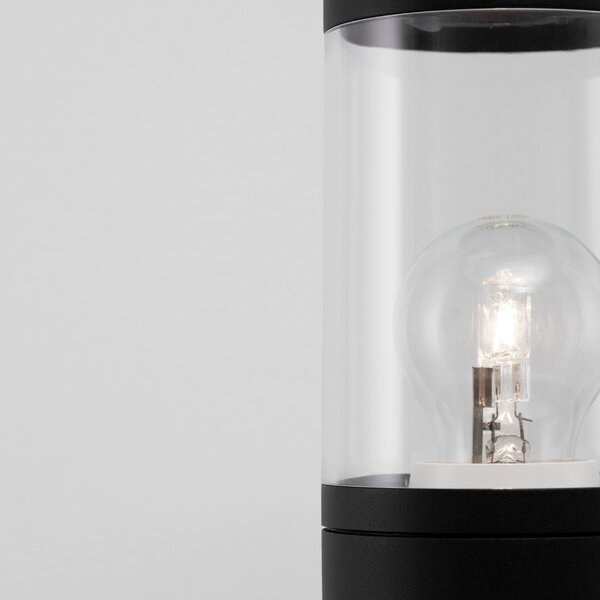 Černé kovové venkovní sloupkové světlo Nova Luce Cetera 90 cm