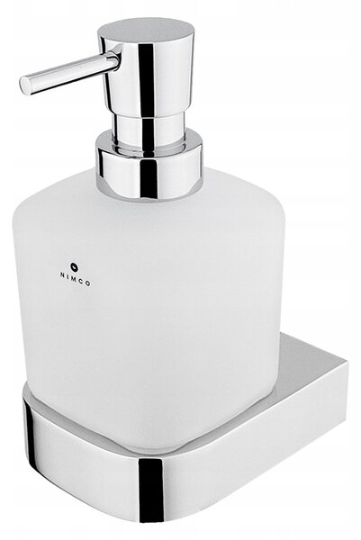 Ruční nástěnný dávkovač mýdla Nimco 300 ml, stříbrný, vícebarevný