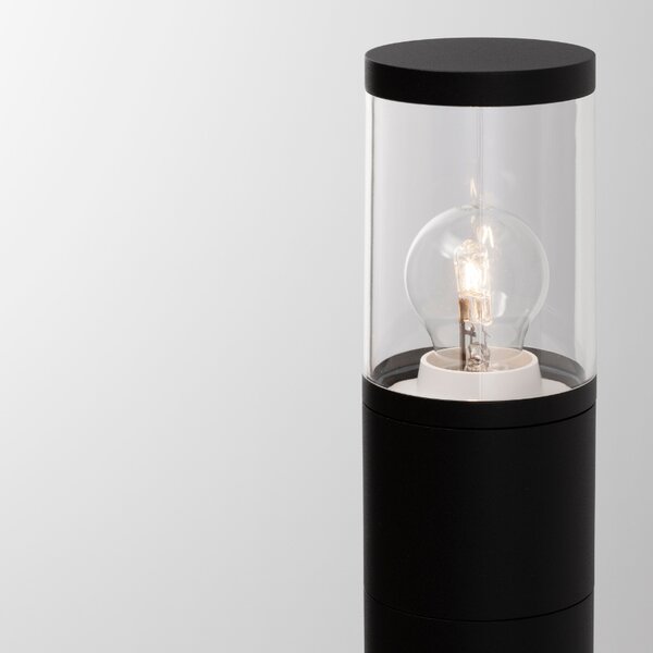 Černé kovové venkovní sloupkové světlo Nova Luce Cetera 90 cm